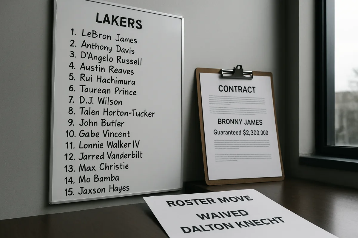 Bronny James Lakers Roster Moves Explained